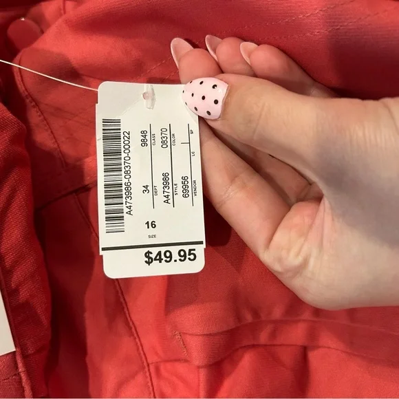 NWT Christopher & Banks Perfect Pant High Rise Cropped size 16 - Picture 5 of 7